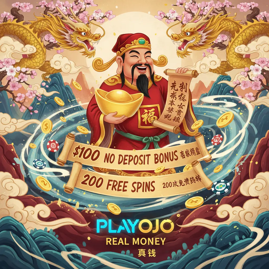 $100 no deposit bonus 200 free spins real money - PlayOJO
